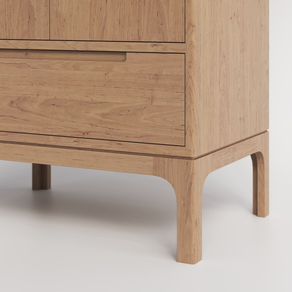 Шкаф для одежды из дуба Lugos'Art для спальни