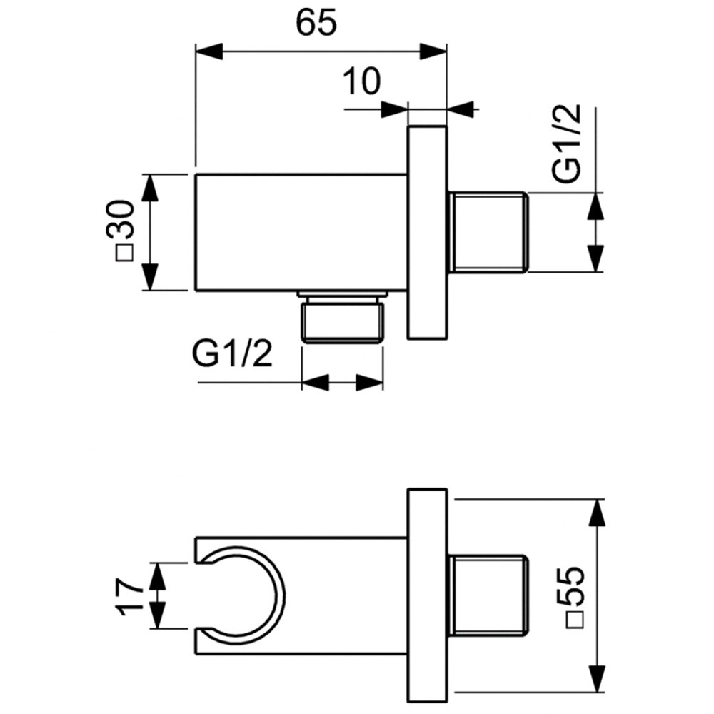 Комплект для встройки 7 в 1 Ideal standard CERATHERM C100