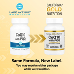 California Gold Nutrition, коэнзим Q10 с PQQ, 60 вегетарианских капсул