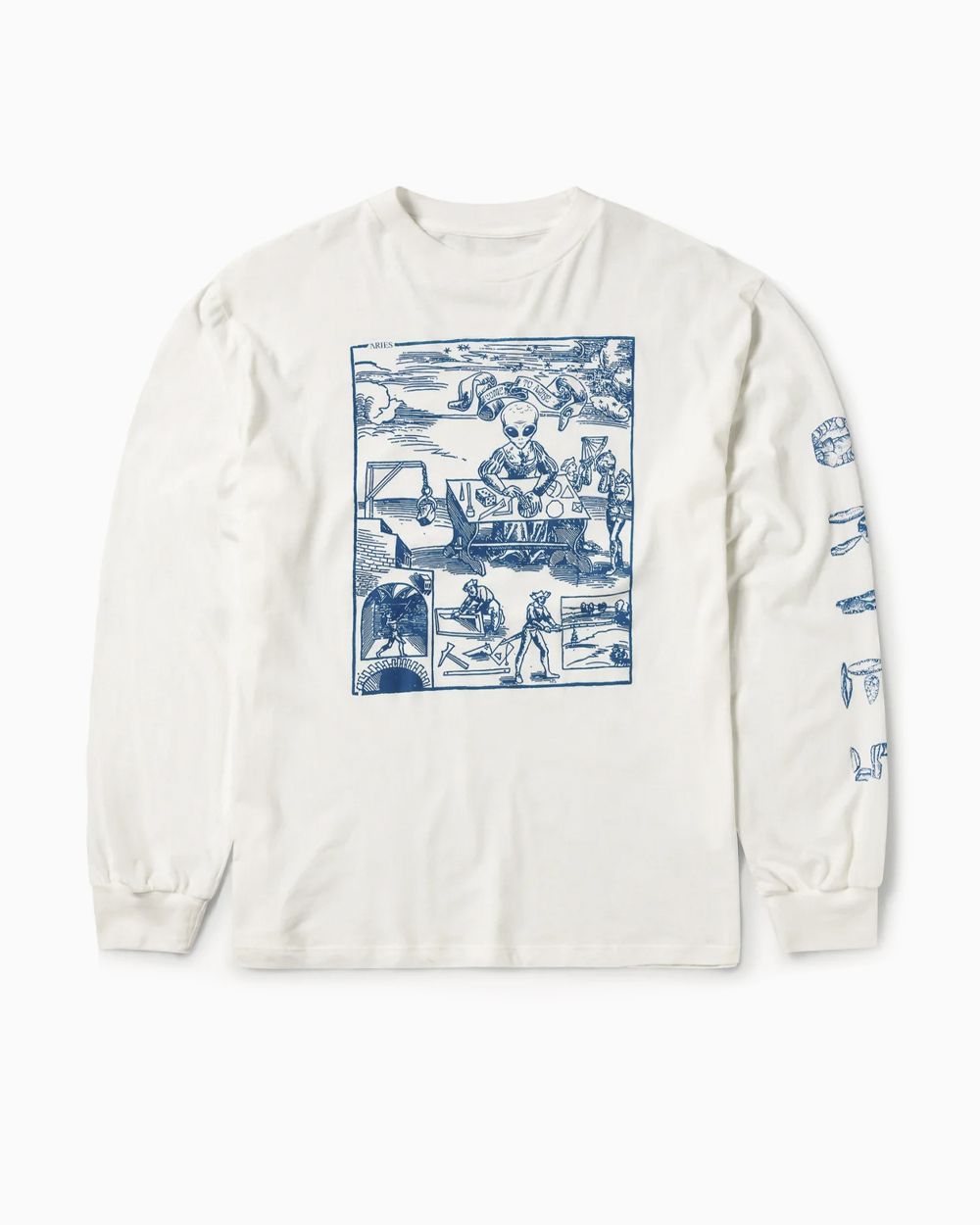 Лонгслив Aries Alien Woodcut LS Tee