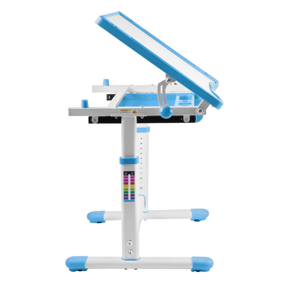 Комплект растущей детской мебели Anatomica Arlekino парта + стул + выдвижной ящик голубой