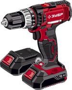 Дрель-шуруповерт акк ЗУБР ДШЛ-185-22 18В, 2 АКБ (2Ач) в кейсе