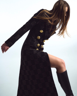 Пальто из твида