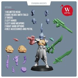 Комплект миниатюр Praetorii Squad with Leader