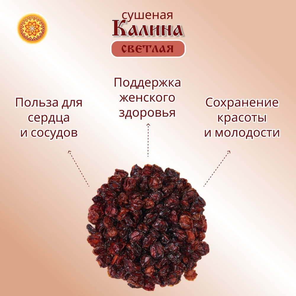 Калина красная. Алтайская "Светлая" ягода сушеная
