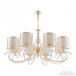 Подвесная люстра Arte Milano Florentia-9787 309787/8 Wh/Gd