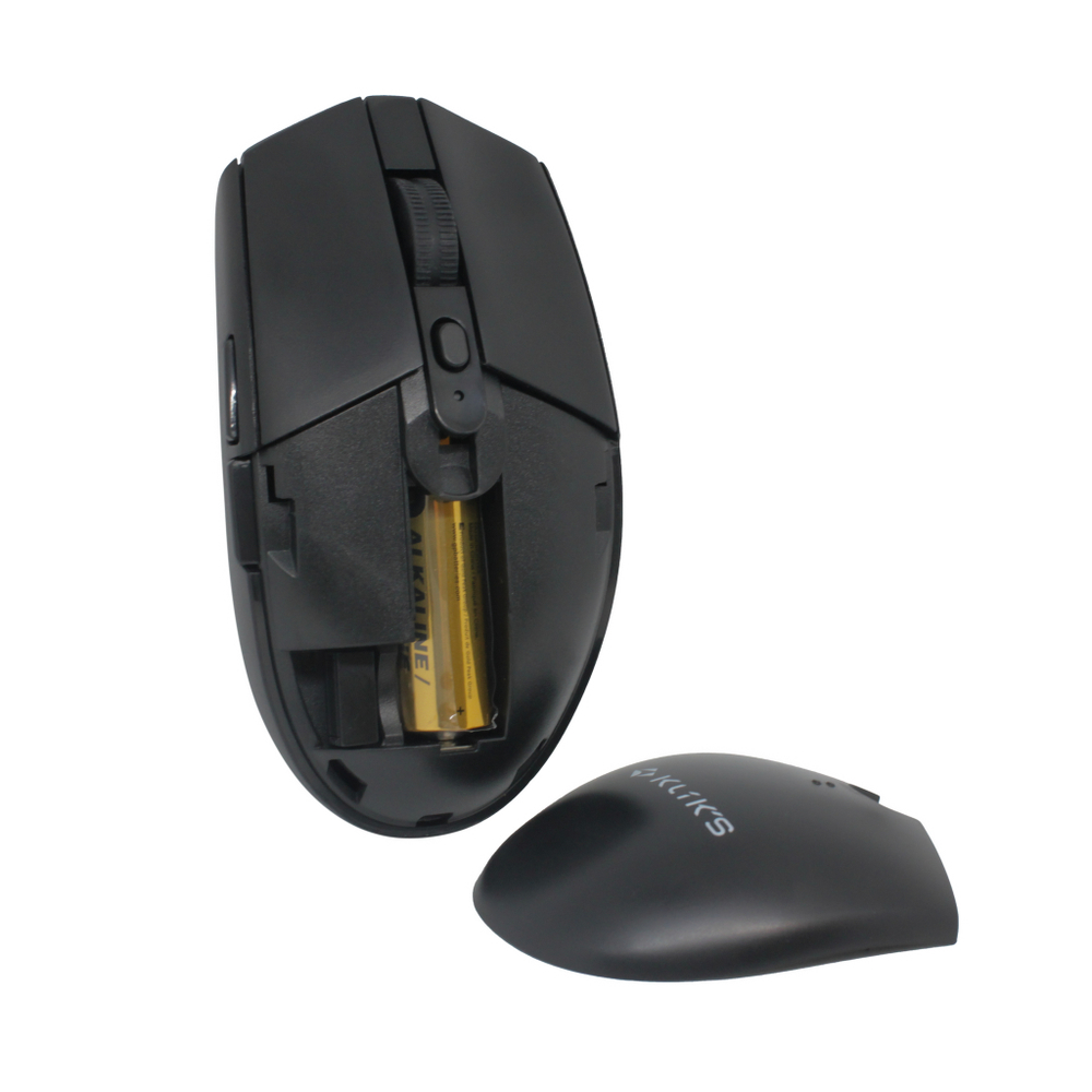 Мышь беспроводная KLIKS 101MW, 1600dpi, черный, радиоканал, AA (LW-101MW)