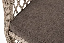 "Эспрессо-80 L" обеденная группа плетеная, цвет бежевый