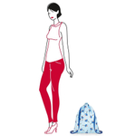 Рюкзак складной mini maxi sacpack leaves blue