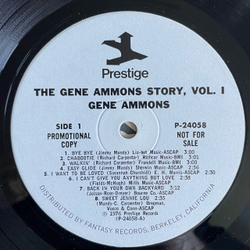 Винтажная виниловая пластинка LP Gene Ammons The Gene Ammons Story: The 78 Era (США 1976) (Промо)