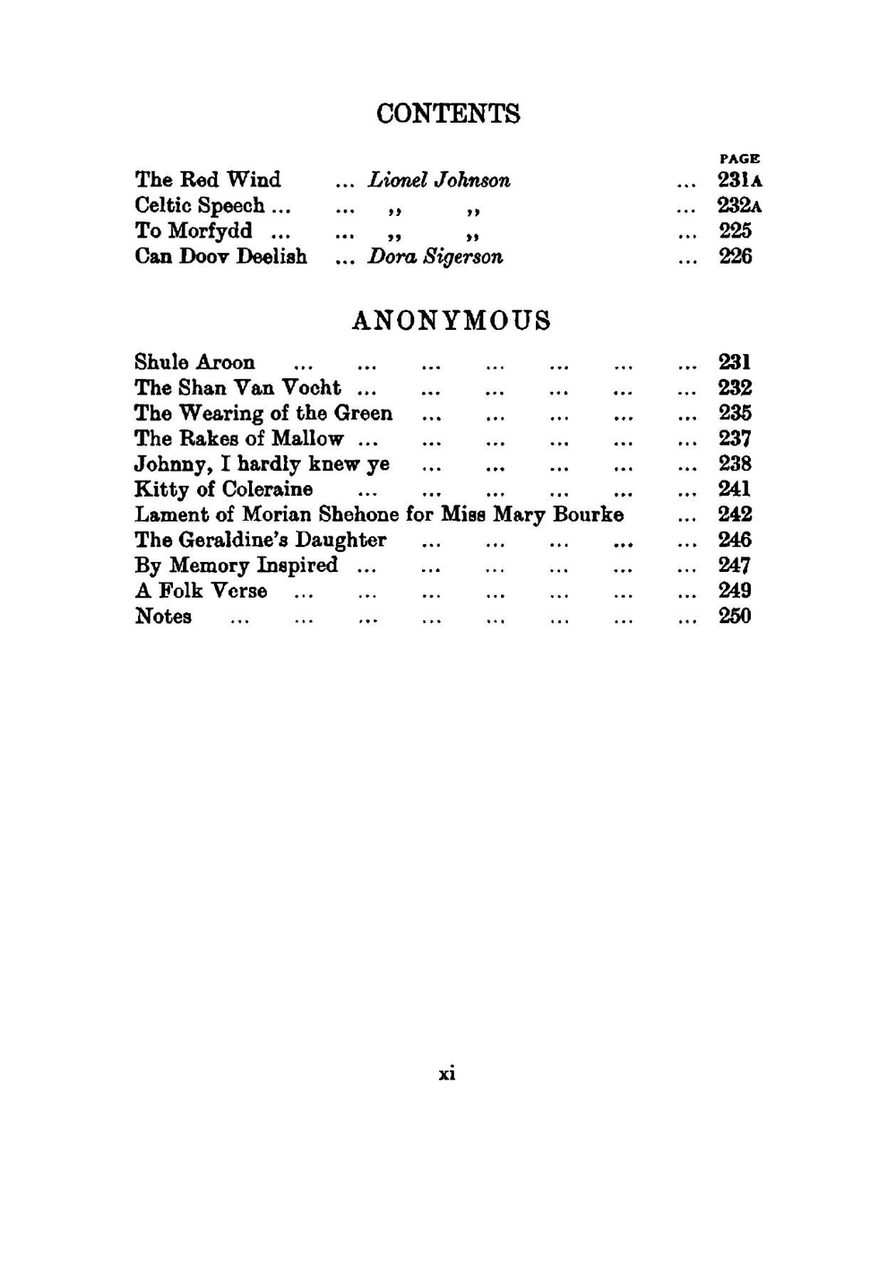 A book of Irish verse: selected from modern writers | W. B. Yeats