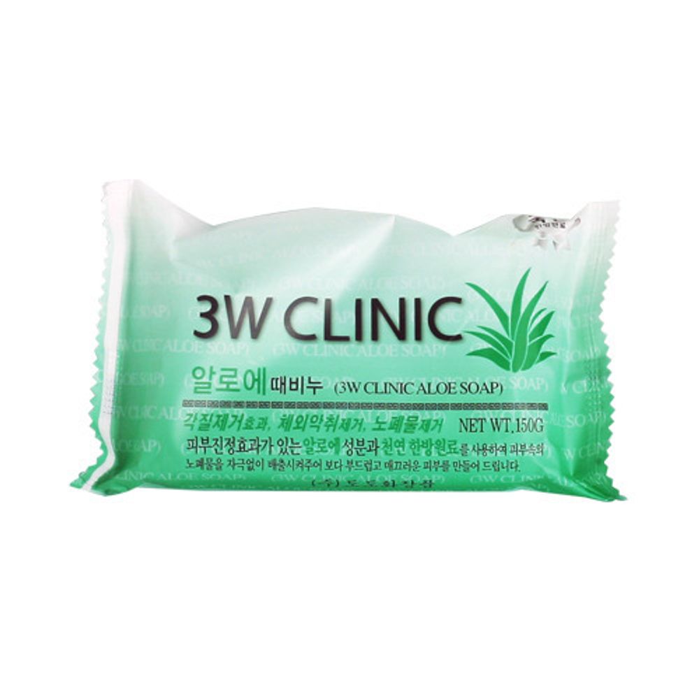 Мыло 3W Clinic Aloe Soap Алоэ Вера 121 г