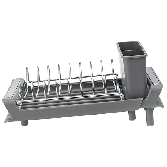 Сушилка для посуды atle раздвижная малая, серая