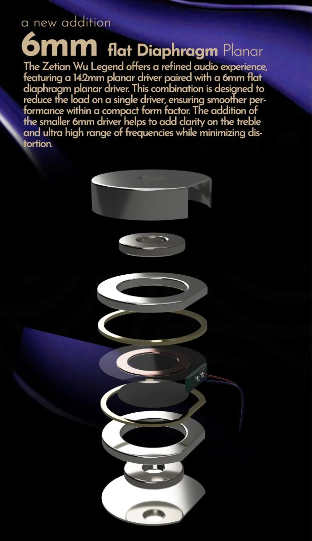 Наушники проводные TANGZU Zetian Wu Legend, внутриканальные, без микрофона, 3.5 мм