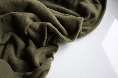 ХАКИ - ФЛИС (одна сторона антипилинг, вторая с браш эффектом) (КРВ628 Олеся)