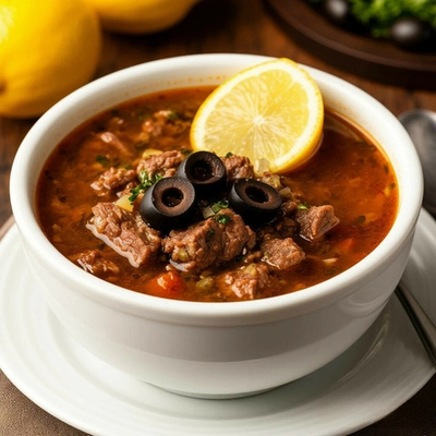 Суп солянка мясная сборная, порция 350 гр
