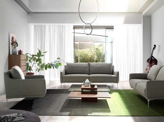 Журнальный столик Angel Cerda 2017, 100х100 см, стекло, орех