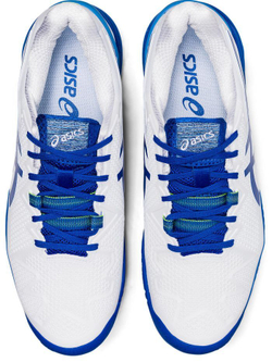 Мужские кроссовки теннисные Asics Gel-Resolution 8 - white/tuna blue