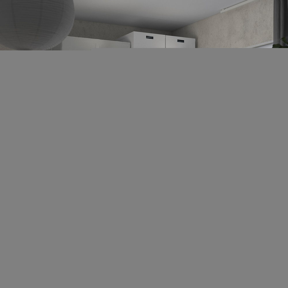 Шкаф-купе PAX HASVIC IKEA комбинация с 3 полками (белый)  170*60*240