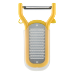 Овощечистка с теркой для цедры 2 в 1 vegard, 14 см, желтая