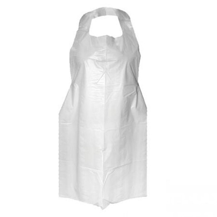 Фартук полиэтиленовый прозрачный 120*70 см 50 шт, 01-626