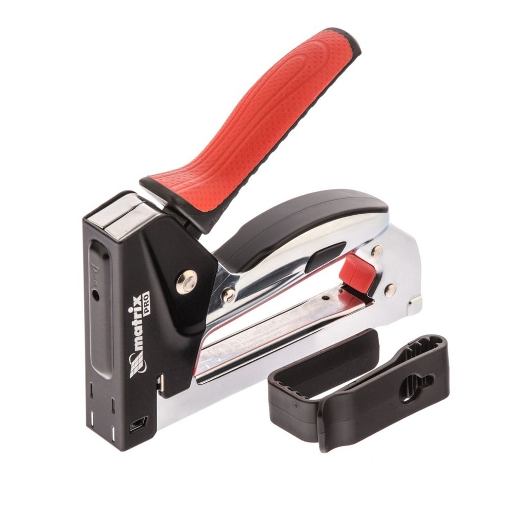 Степлер мебельный, стальной, быстрая загрузка, тип скобы 53, 6-10 мм, PRO// Matrix 40916