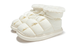 FEIYUE Tofu Insulated Shoes Waterproof Mid-top Casual Shoes Women"s Beige