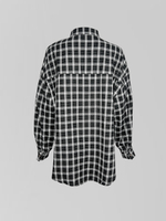 Рубашка Lan Lan 9136 удлиненная в клетку