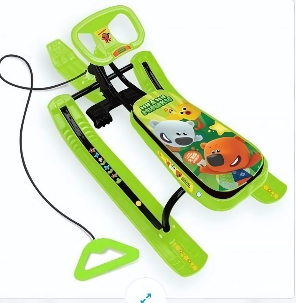 Снегокат "Тимка" Спорт №2 ми-ми-мишки на зеленом