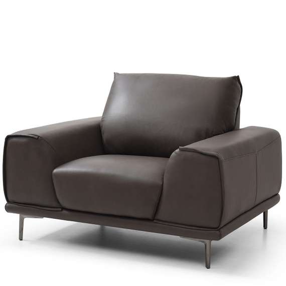 Кресло Nolan из натуральной коричневой кожи