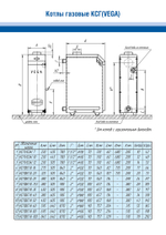 Котел газ. VEGA КСГ-16 (задний дымоход)