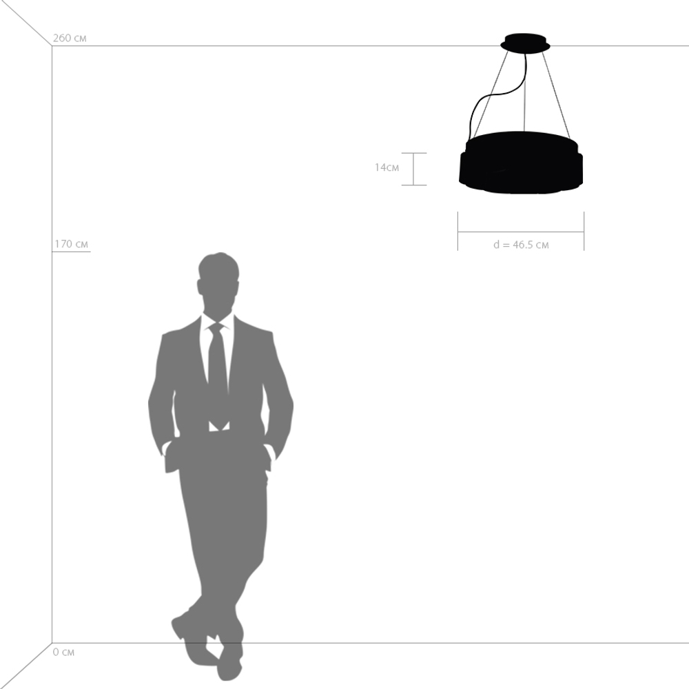812126 Люстра NIBBLER 12х6W(Led) G9 ЧЕРНЫЙ/БЕЛЫЙ