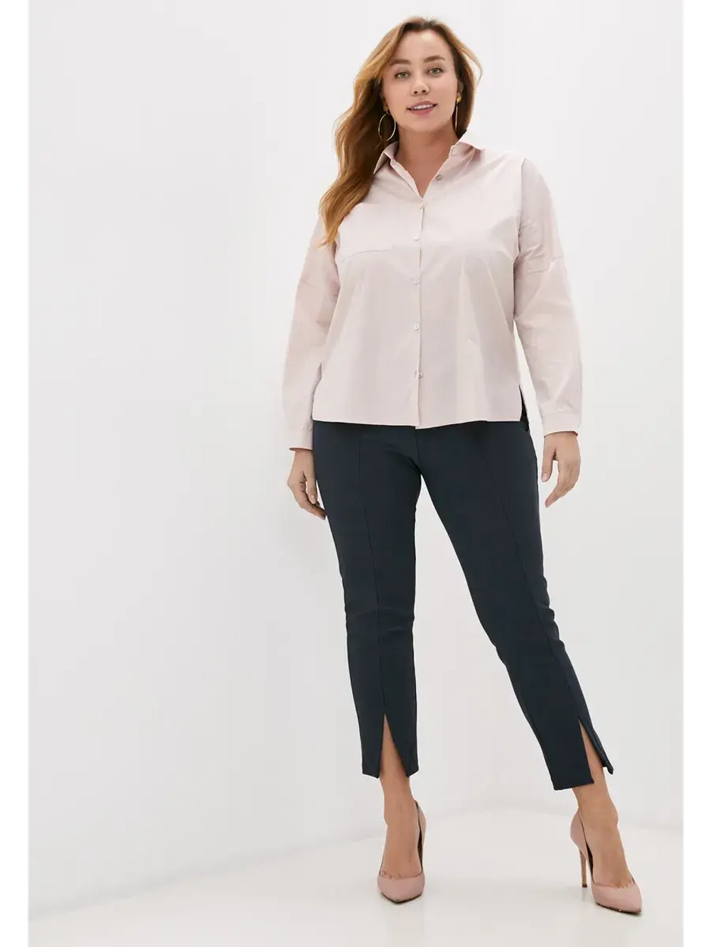 Брюки утягивающие с разрезами