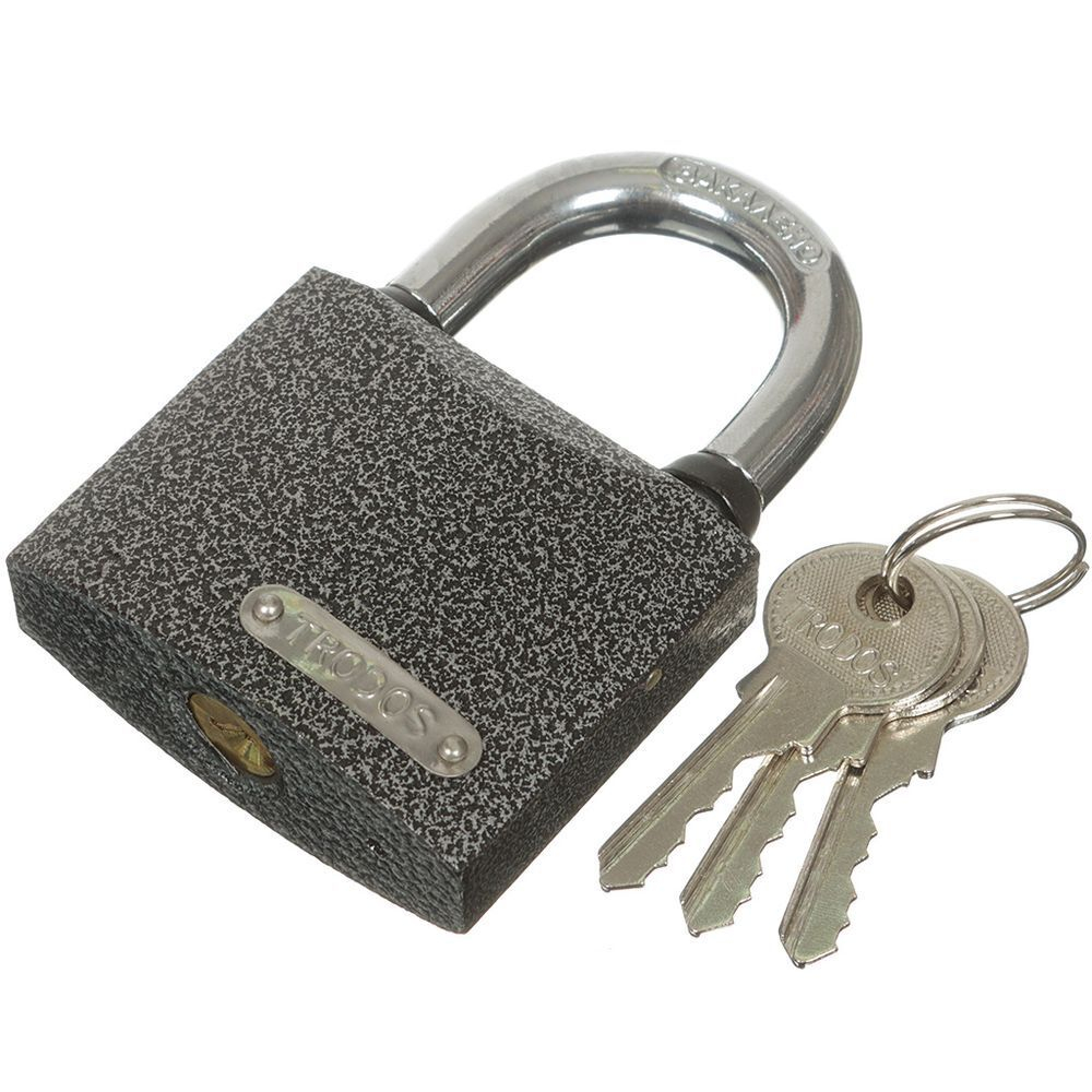 Замок навесной Trodos, ВС-HG36-63, 210007, коробка, цилиндровый, 3 кл