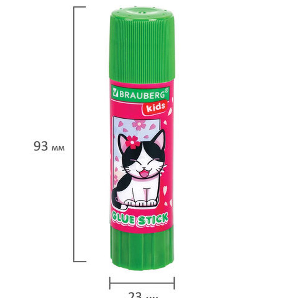 Клей-карандаш "Anime" 9 г, ВЫГОДНАЯ УПАКОВКА, BRAUBERG KIDS, 3 штуки на блистере, 272471