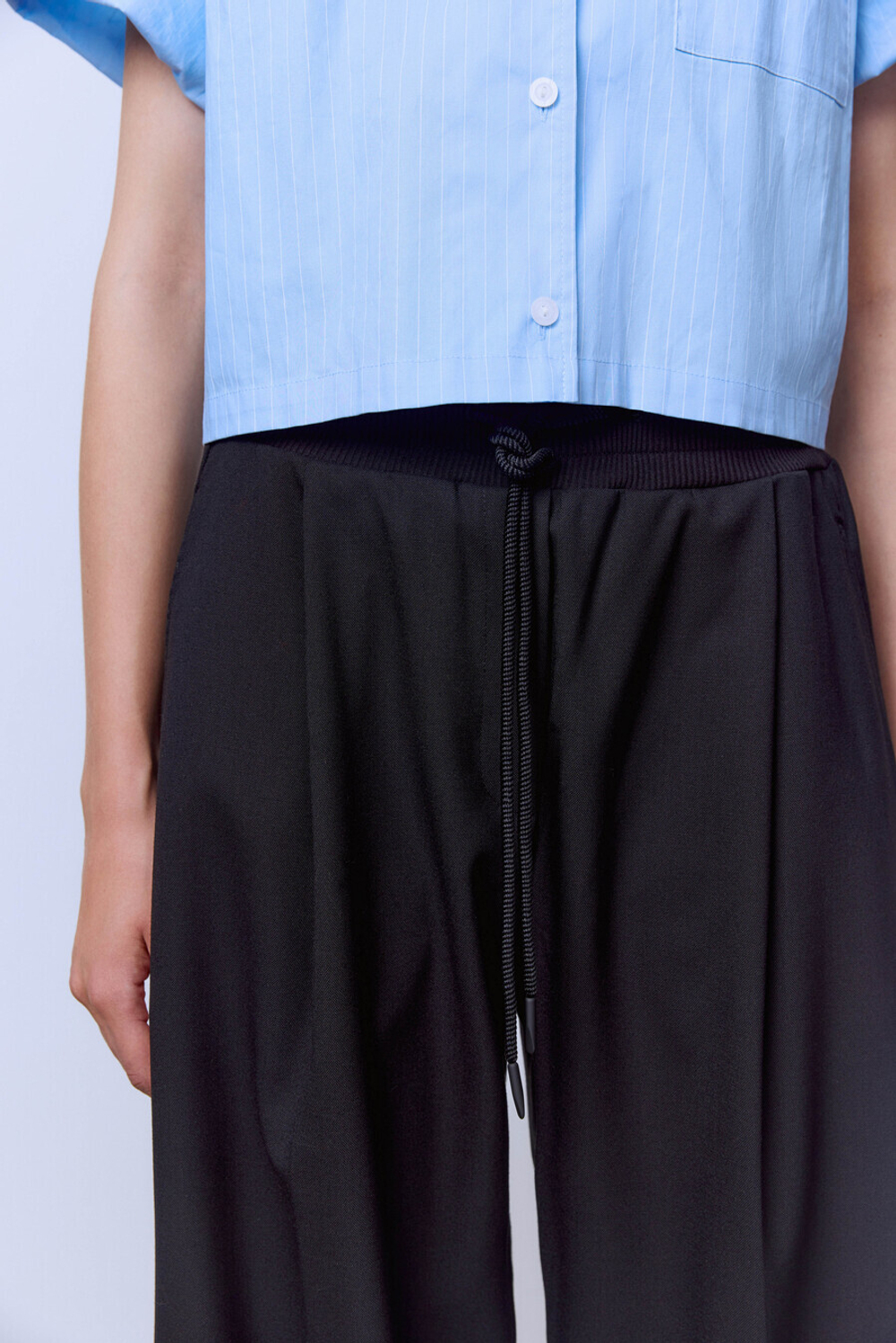 Брюки из итальянской шерсти с манжетами