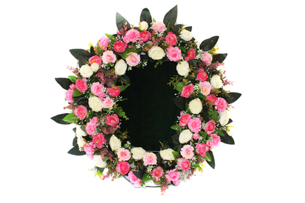 ВПР004 "Венок под фоторамку с розой"