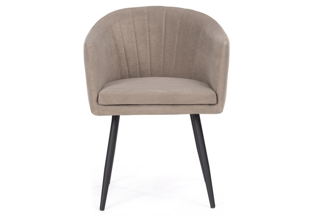 Стул на металлокаркасе Валета капучино / черный