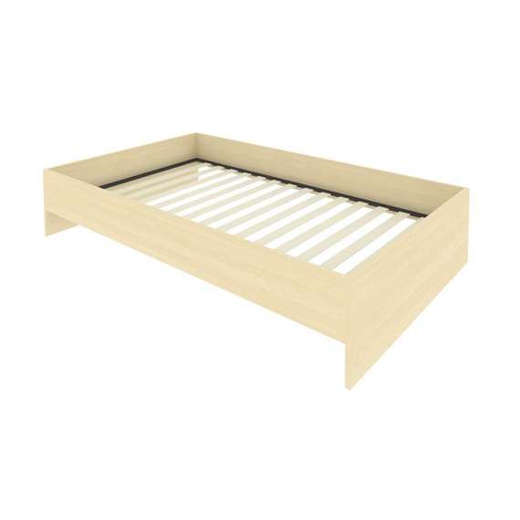 Light Кровать с ортопедическим основанием без изголовья С-К-120 Клен 1250*2050*400