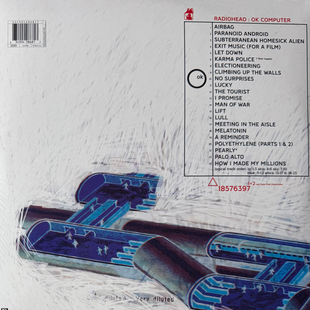 Виниловая пластинка Radiohead – OK Computer OKNOTOK 1997 2017 3LP