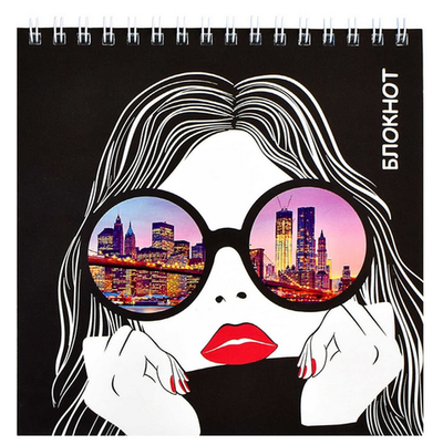 Блокнот 140х14 мм 60л "Мечты большого города" (Феникс+)