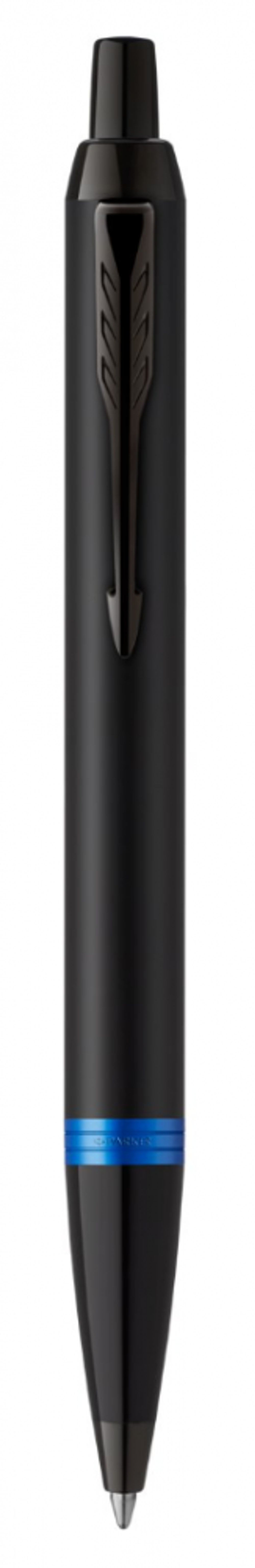 Шариковая ручка Parker IM Vibrant Rings Flame Blue,стержень: M, цвет чернил: Blue, в подарочной упаковке.