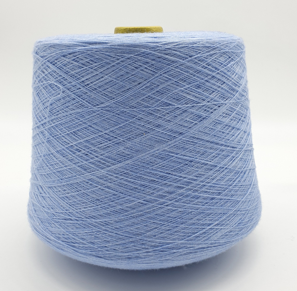 Пряжа Emilcotoni SPa RealWool 2/50 (60% пима хлопок, 40% меринос),2500 м/100 гр, голубой винтаж