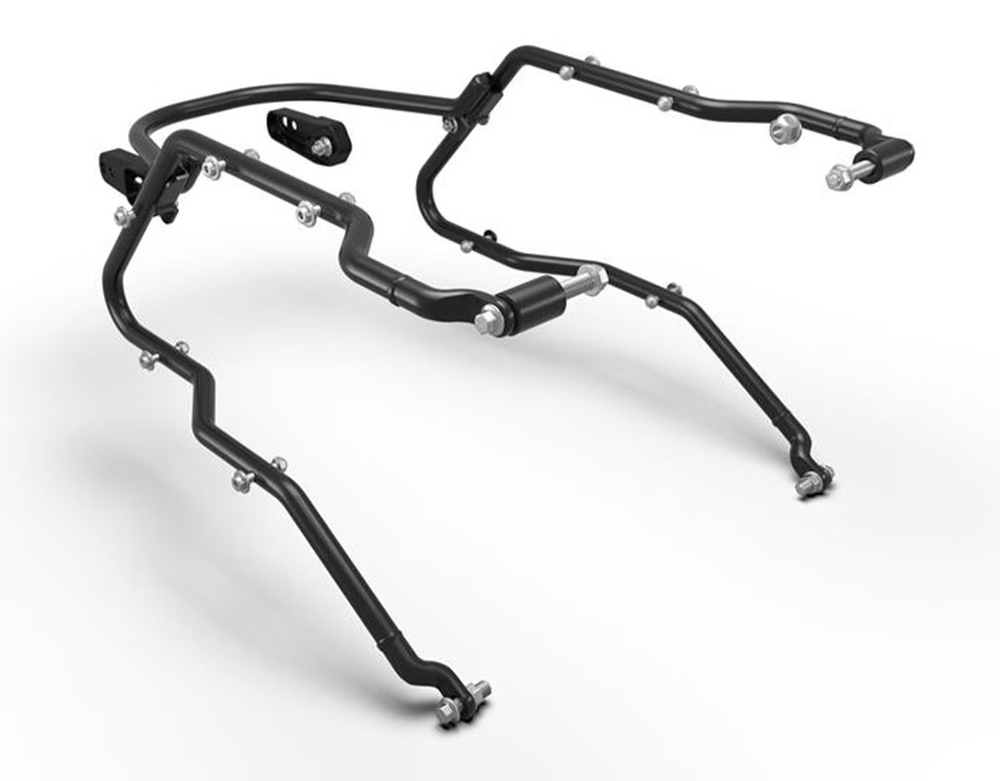 Рейлинги (крепление) для кофров Royal Enfield, черные Long Haul Pannier Rails – Meteor 350, KXA00046