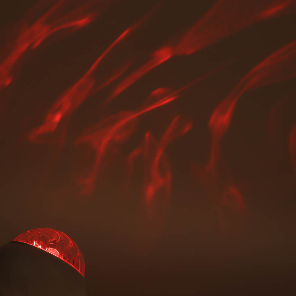 Светильник-ночник проектор неба BY Сфера, 3W, USB, пульт ДУ, D9×8 cм, пластик, белый