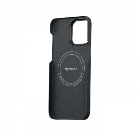 Чехол Pitaka MagEZ Case 3 для iPhone 14 Pro Max (6.7"), черно-серый узкое плетение, кевлар (арамид)