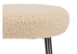 Барный стул Plato white fabric