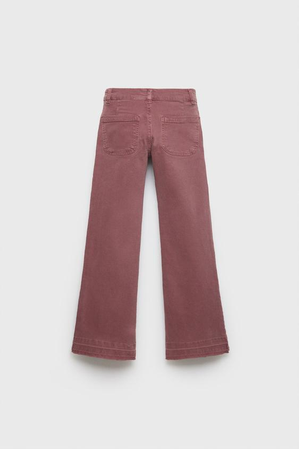 ZARA РАСКЛЕШЕННЫЕ ДЖИНСЫ С ЗАКЛЕПКАМИ Z3D, ФУКСИЯ