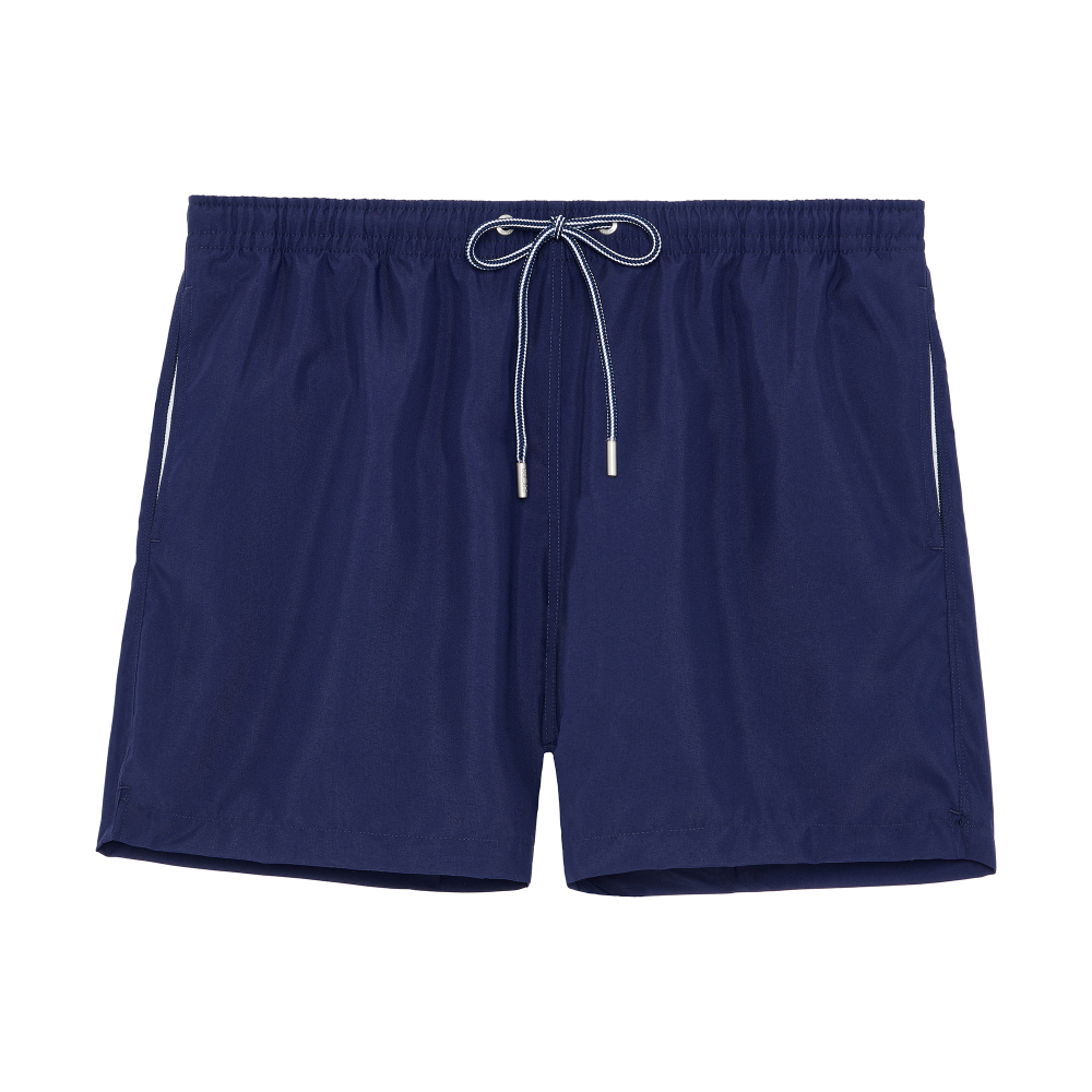 Мужские плавательные шорты темно-синие HOM SEA LIFE Beach Boxer 402537_4000RA