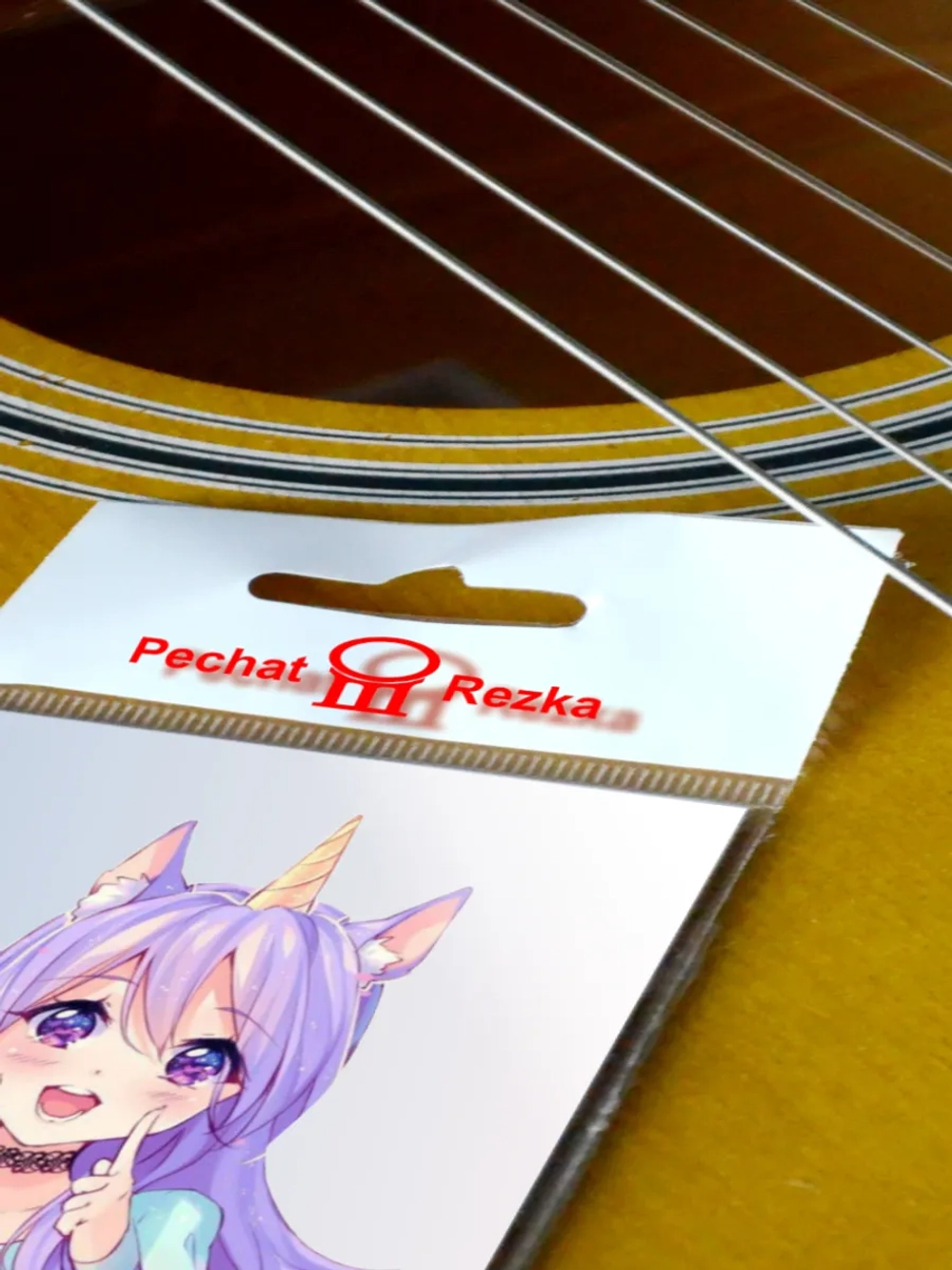 Стикер - Аниме девушка единорог